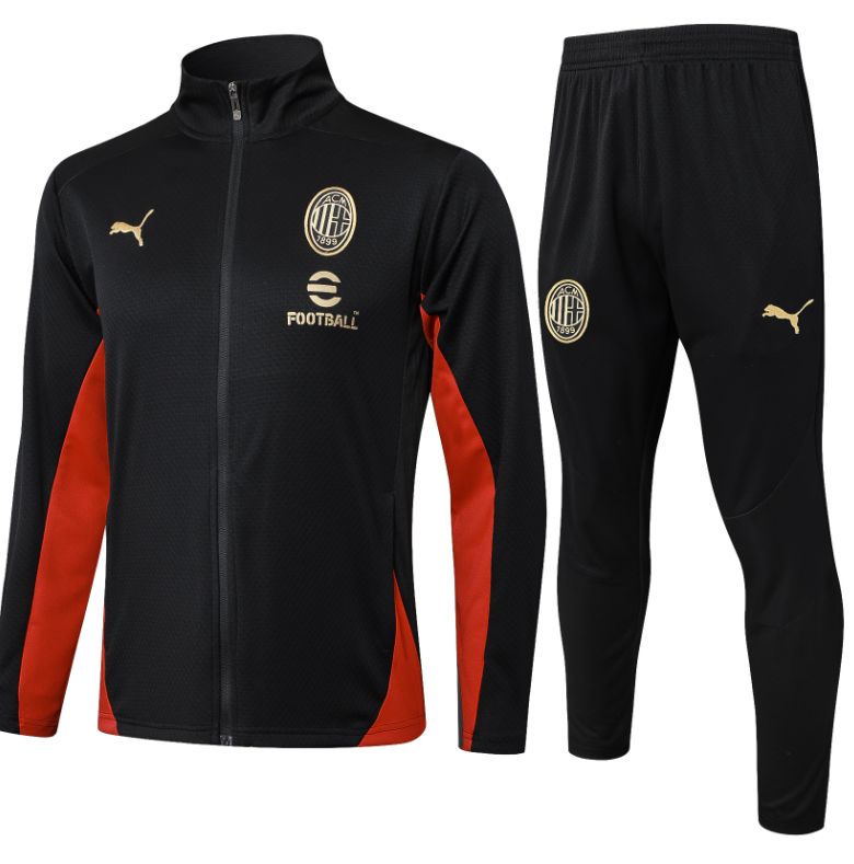 Tuta Milan Nera Full Zip 2024/2025
